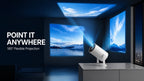 BEAMVADO 180° Rotating Smart Mini Projector – Portable Home Theater with Wireless & HDMI Connectivity